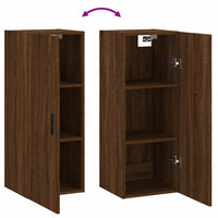 Thumbnail for Wandschrank Braun Eichen-Optik 34,5x34x90 cm