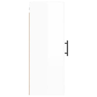 Thumbnail for Wandschrank Hochglanz-Weiß 34,5x34x90 cm