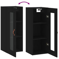 Thumbnail for Wandschrank Schwarz 34,5x34x90 cm