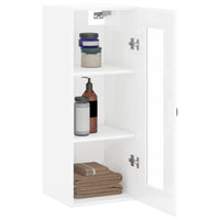Thumbnail for Wandschrank Hochglanz-Weiß 34,5x34x90 cm