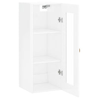 Thumbnail for Wandschrank Hochglanz-Weiß 34,5x34x90 cm