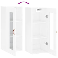 Thumbnail for Wandschrank Hochglanz-Weiß 34,5x34x90 cm