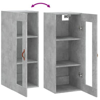 Thumbnail for Wandschrank Betongrau 34,5x34x90 cm