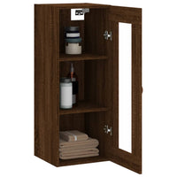 Thumbnail for Wandschrank Braun Eichen-Optik 34,5x34x90 cm