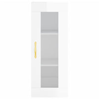 Thumbnail for Wandschrank Hochglanz-Weiß 34,5x34x90 cm