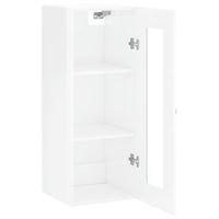 Thumbnail for Wandschrank Hochglanz-Weiß 34,5x34x90 cm