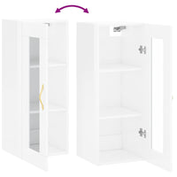 Thumbnail for Wandschrank Hochglanz-Weiß 34,5x34x90 cm