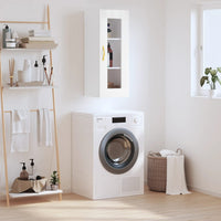 Thumbnail for Wandschrank Hochglanz-Weiß 34,5x34x90 cm