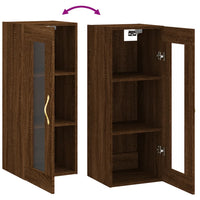 Thumbnail for Wandschrank Braun Eichen-Optik 34,5x34x90 cm