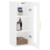 Thumbnail for Wandschrank Weiß 34,5x34x90 cm