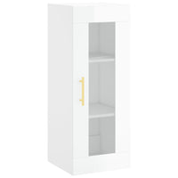 Thumbnail for Wandschrank Hochglanz-Weiß 34,5x34x90 cm
