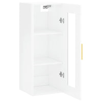 Thumbnail for Wandschrank Hochglanz-Weiß 34,5x34x90 cm