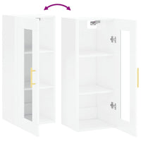 Thumbnail for Wandschrank Hochglanz-Weiß 34,5x34x90 cm