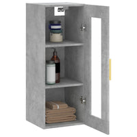 Thumbnail for Wandschrank Betongrau 34,5x34x90 cm