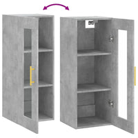 Thumbnail for Wandschrank Betongrau 34,5x34x90 cm