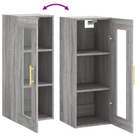 Thumbnail for Wandschrank Grau Sonoma 34,5x34x90 cm