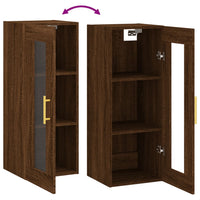 Thumbnail for Wandschrank Braun Eichen-Optik 34,5x34x90 cm