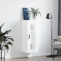 Thumbnail for Wandschrank Weiß 34,5x34x90 cm