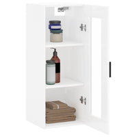 Thumbnail for Wandschrank Hochglanz-Weiß 34,5x34x90 cm