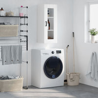 Thumbnail for Wandschrank Hochglanz-Weiß 34,5x34x90 cm