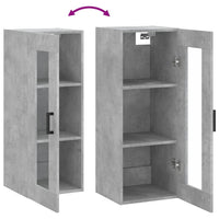 Thumbnail for Wandschrank Betongrau 34,5x34x90 cm