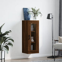 Thumbnail for Wandschrank Braun Eichen-Optik 34,5x34x90 cm