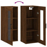 Thumbnail for Wandschrank Braun Eichen-Optik 34,5x34x90 cm