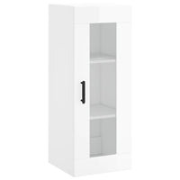 Thumbnail for Wandschrank Hochglanz-Weiß 34,5x34x90 cm