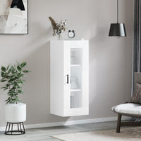 Thumbnail for Wandschrank Hochglanz-Weiß 34,5x34x90 cm