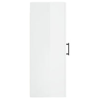 Thumbnail for Wandschrank Hochglanz-Weiß 34,5x34x90 cm