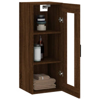 Thumbnail for Wandschrank Braun Eichen-Optik 34,5x34x90 cm
