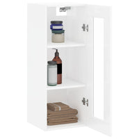 Thumbnail for Wandschrank Hochglanz-Weiß 34,5x34x90 cm