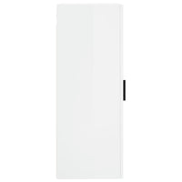 Thumbnail for Wandschrank Hochglanz-Weiß 34,5x34x90 cm