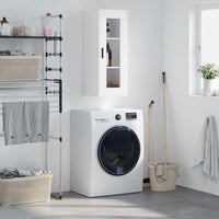 Thumbnail for Wandschrank Hochglanz-Weiß 34,5x34x90 cm