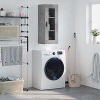 Thumbnail for Wandschrank Betongrau 34,5x34x90 cm