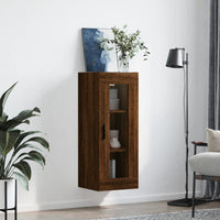Thumbnail for Wandschrank Braun Eichen-Optik 34,5x34x90 cm