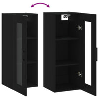 Thumbnail for Wandschrank Schwarz 34,5x34x90 cm