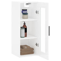 Thumbnail for Wandschrank Hochglanz-Weiß 34,5x34x90 cm