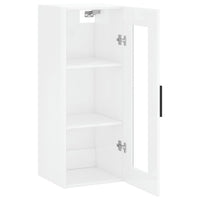 Thumbnail for Wandschrank Hochglanz-Weiß 34,5x34x90 cm