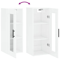 Thumbnail for Wandschrank Hochglanz-Weiß 34,5x34x90 cm