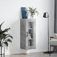Thumbnail for Wandschrank Betongrau 34,5x34x90 cm