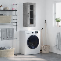 Thumbnail for Wandschrank Betongrau 34,5x34x90 cm