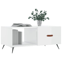 Thumbnail for Couchtisch Hochglanz-Weiß 90x50x40 cm Holzwerkstoff