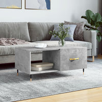 Thumbnail for Couchtisch Betongrau 90x50x40 cm Holzwerkstoff