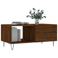 Thumbnail for Couchtisch Braun Eichen-Optik 90x50x40 cm Holzwerkstoff