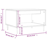 Thumbnail for Couchtisch Betongrau 60x50x40 cm Holzwerkstoff
