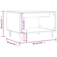 Thumbnail for Couchtisch Betongrau 60x50x40 cm Holzwerkstoff