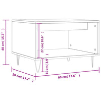 Thumbnail for Couchtisch Grau Sonoma 60x50x40 cm Holzwerkstoff