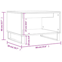 Thumbnail for Couchtisch Betongrau 60x50x40 cm Holzwerkstoff