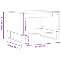 Thumbnail for Couchtisch Braun Eichen-Optik 60x50x40 cm Holzwerkstoff